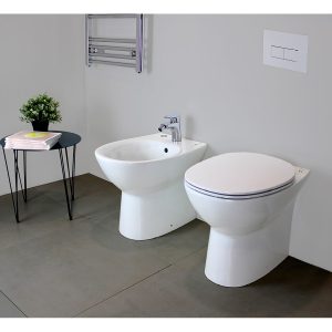 WC + Bidet + Coprivaso Frizionato Morning - RAK