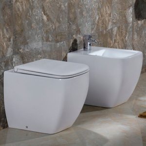 WC + Bidet + Coprivaso Frizionato Metropolitan - RAK