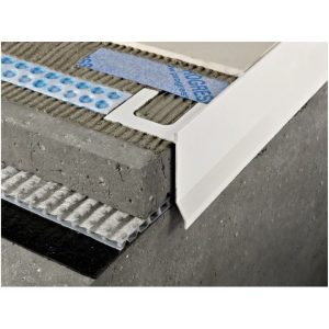 Profilo Alluminio Verniciato PROTERRACE PCG 2,7 ML Bianco- progress profili