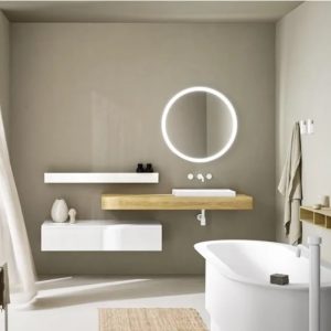 Mobile L.210cm x P.50,5cm con Vasca Roman in Tekno Deimos Bianco Street 03 - Arbi