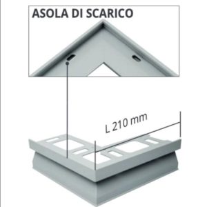 Angolare per Profilo Alluminio Verniciato Proterrace Drain FDP sp. 12,5 mm Bianco- progress profili