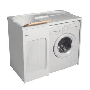 Mobile Lavatoio con Coprilavatrice Lavacril 106x60x89h cm con Serranda Laterale - Colavene