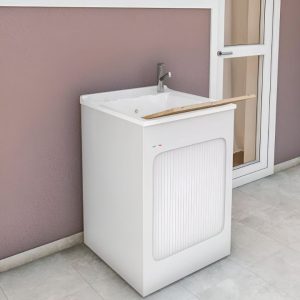 Mobile Lavatoio 60x50 'Lavacril' Bianco - Colavene